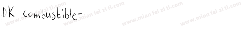 DK Combustible字体转换